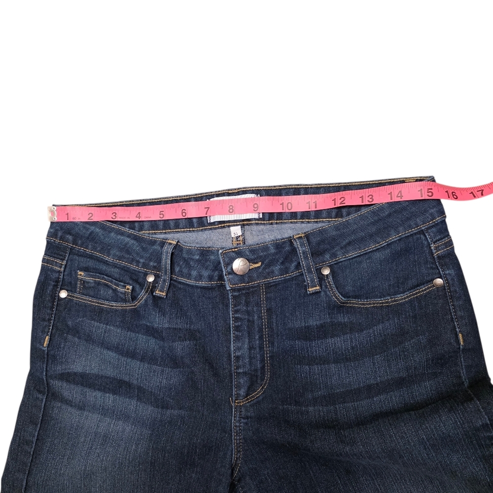 Paige Ankle Zipper Women's Blue Skinny Jeans Slim Size 31 - Picture 5 of 12